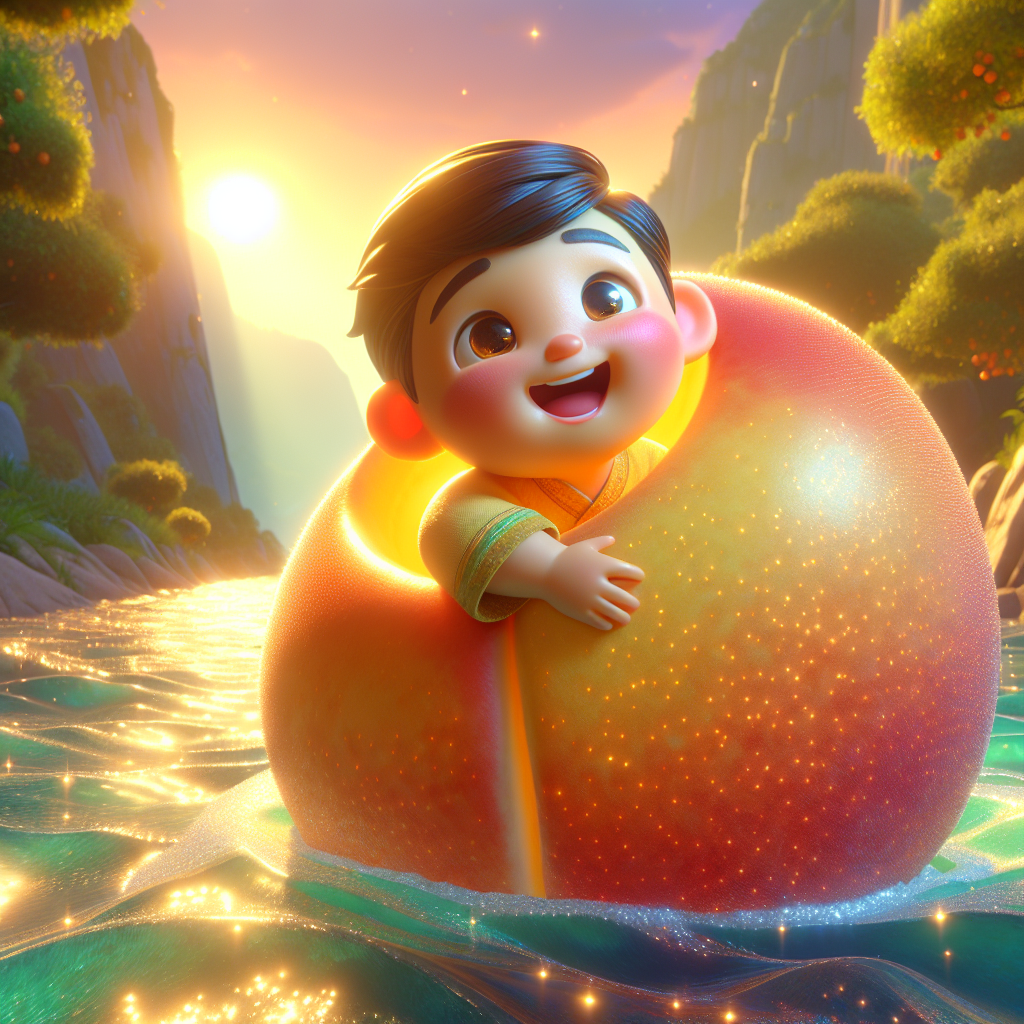 Illustration for The Brave Peach Hero