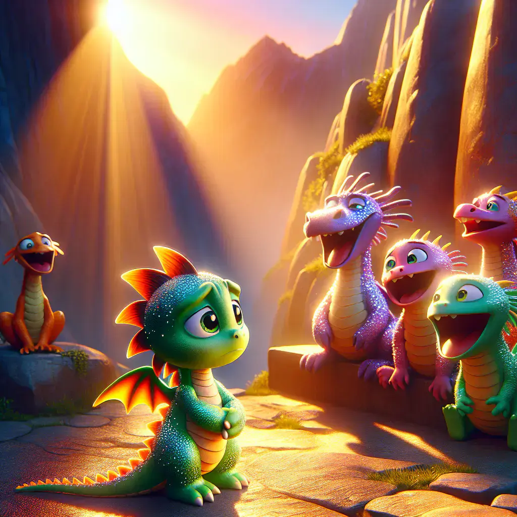 Illustration for "The Sparkling Dragon"